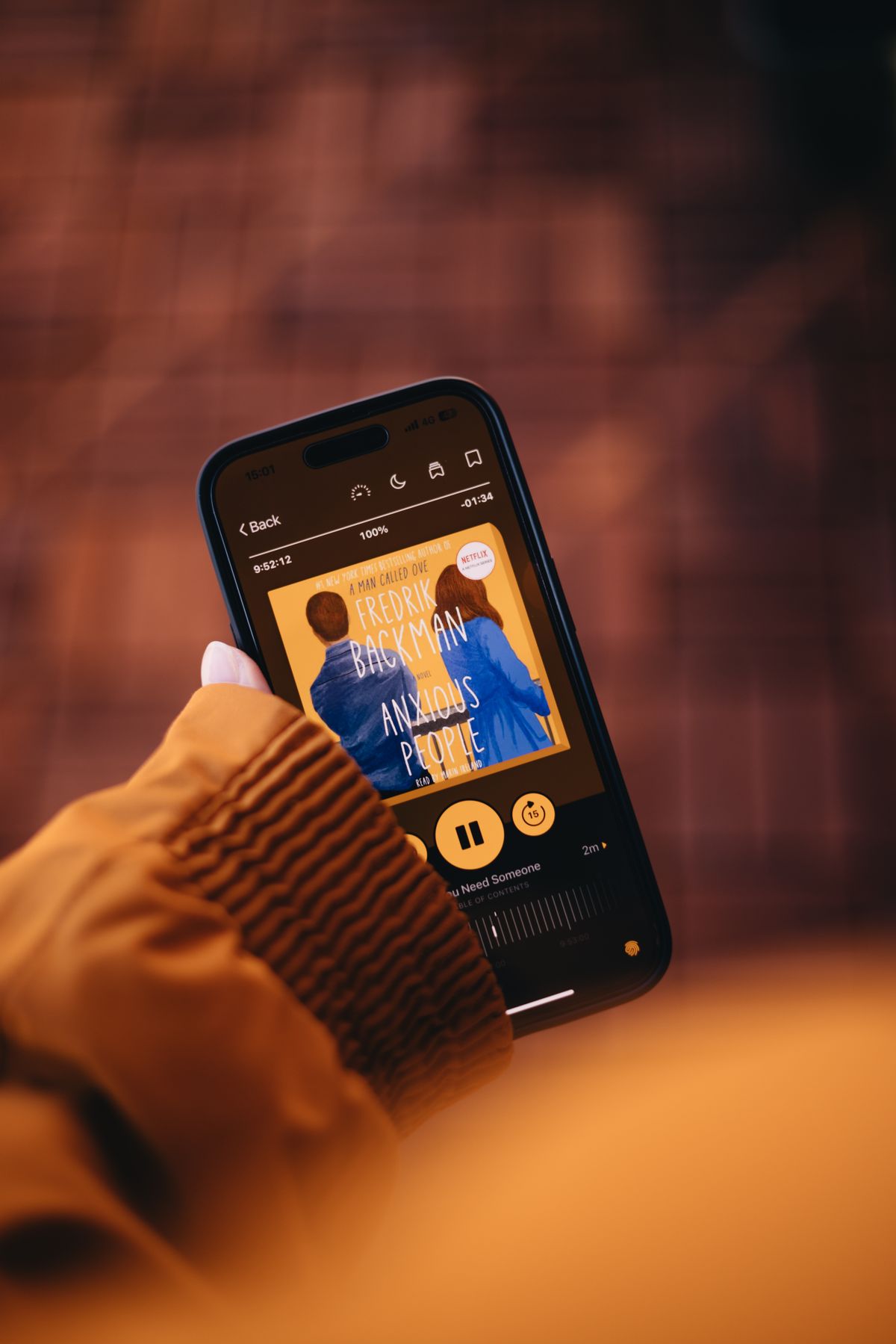 Écouter un livre audio sur smartphone